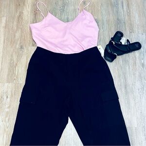 Ankle black Cargo Pants